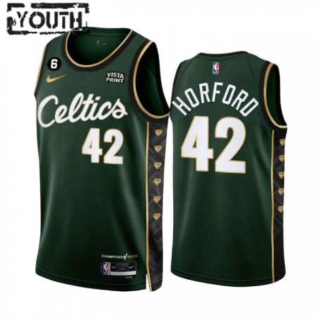 Dres Boston Celtics AL Horford 42 Nike 2022-23 City Edition Zelena Swingman - Dječji